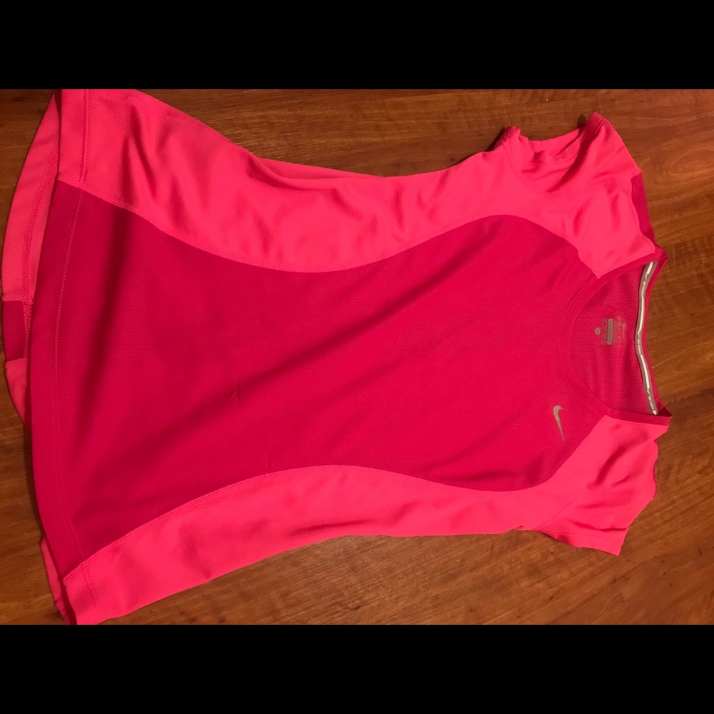 Pink Nike athletic shirt